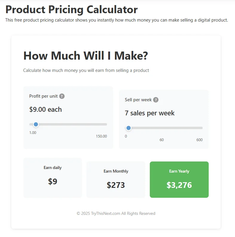 Product Pricing Calculator